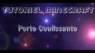 Tutoriel Porte Coulissante Minecraft [upl. by Eciram]