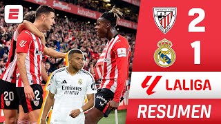 Mbappé FALLÓ OTRO PENAL y el REAL MADRID cayó 21 ante Athletic Club  La Liga [upl. by Datha]