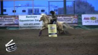 Sherry Cervi NBHA AZ New Years Barrel Race [upl. by Eidoow445]