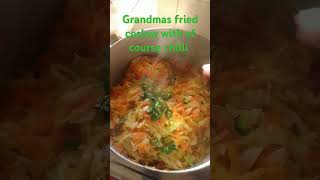 Ngonos fried Coslow with green chillies food africanfoodie cooking foodie recipe [upl. by Eissirk]