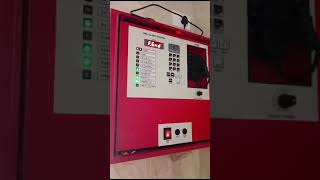 Fire alarm panel testing firealarmpanel viralvideo electrical [upl. by Ttik]