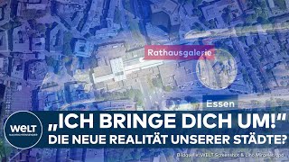 BRUTALE MESSERATTACKE IN ESSEN Opfer überlebt NotOP  Angreifer bleibt trotz Fahndung flüchtig [upl. by Ynohtnad547]