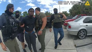 Florida Rapper HMT TRAY Attempts To Escape Police During Warrant Stop [upl. by Artenahs]