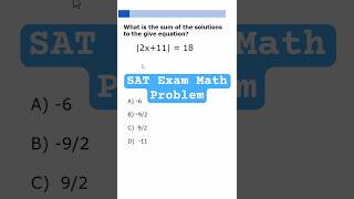 Math problem that shows up on every SAT exam maths satprep algebra shorts [upl. by Novat]