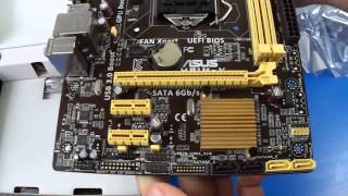 TARJETA MADRE ASUS H81MK unboxing SOCKET LGA 1150 PARA PROCESADORES INTEL CUARTA GENERACION [upl. by Zanas675]