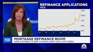 Mortgage refinance boom takes hold as weekly demand surges 20 [upl. by Ednalrym]