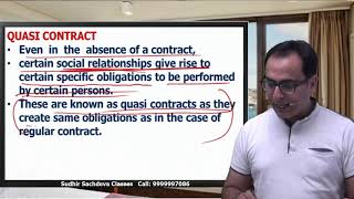 Indian Contract Act 1872  Features of Quasi Contract [upl. by Veradis474]