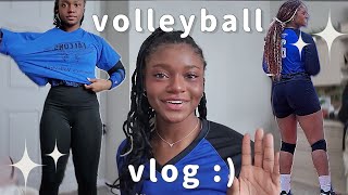 college volleyball vlog 🏐  grwm practice gameday film [upl. by Eletnahc]