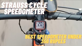 How to install cycle speedometer in cycleBest speedometer under 350 rupeesStrauss mtb speedometer [upl. by Aikehs]