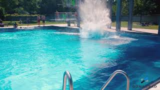 SPRUNGTURMTRAINING IM FREIBAD DES DONAUBAD [upl. by Ennairek45]