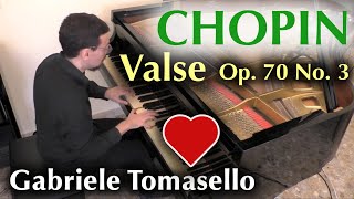 Chopin Waltz op 70 no 3 쇼팽 왈츠 op 70 No 3 피아노 [upl. by Ramled]