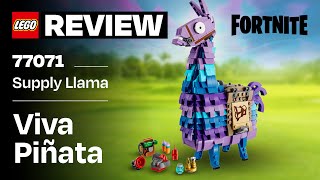 Viva Piñata  LEGO Fortnite Supply Llama 77071 REVIEW [upl. by Konrad]