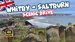 Exquisite Views WHITBY To SALTBURN 4K Scenic Drive [upl. by Arakal]