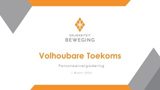 Solidariteit Beweging Personeelvergadering – Volhoubare Toekoms [upl. by Annairb]