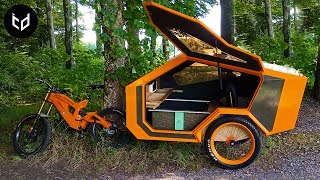 9 Cozy BIKE CAMPERs  Micro Mobile Homes For Camping [upl. by Assenna]