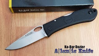 KABAR DOZIER PRECISION HUNTER AUS8A STAINLESS BLACK HANDLE FOLDING KNIFE 4065 [upl. by Oni959]