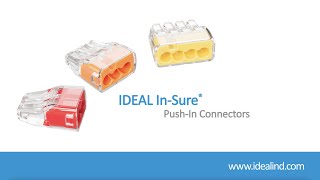 InSure® PushIn Wire Connectors Instructional Video [upl. by Drape263]