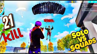 21 KILL INSTANCE FIGHT ✅ SOLO vs Squad ❎ NO MORE CUSTOM freefire freefireindiafreefirehighlights [upl. by Suiratnod]