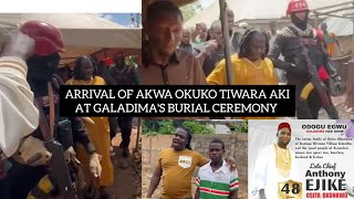 AKWA OKUKO TIWARA AKI AT GALADIMAS BURIAL CEREMONY WITH HIS SECURITY GUARDS [upl. by Ambrosia]