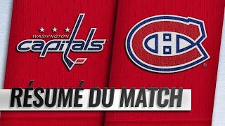 Les Canadiens complètent leur remontée pour battre les Caps 6 à 4  201819 Match 12 [upl. by Zandt]