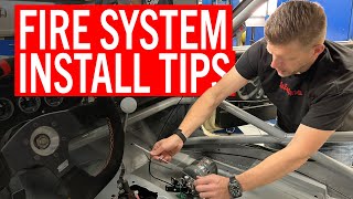 Race Car Fire Suppression System Install Tips [upl. by Noleta]