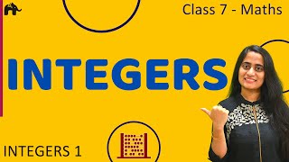 Integers 1  Class 7 Maths [upl. by Tiffanle]