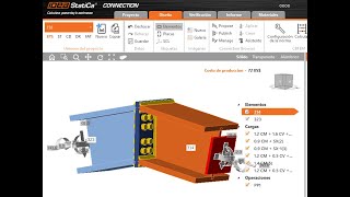 IDEA STATICA DISEÑO DE CONEXION EN CUMBRERA [upl. by Eimia]