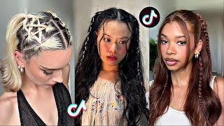 HAIRSTYLES IDEAS AND HACKS 💫💇‍♀️  TIKTOK COMPILATION [upl. by Christoper]