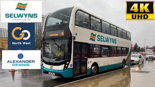 Selwyns Travel 95 Salford to Bury Go North West Strike Alexander Dennis Enviro400MMC SN16OGX [upl. by Riatsala]