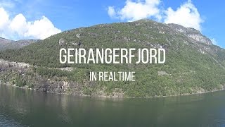 Geirangerfjord Ferry  Hellesylt to Geiranger Realtime [upl. by Sieber]