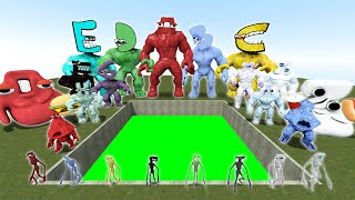 Can SPARTAN Beat the Entire Alphabet Lore Family in Garrys Mod [upl. by Clevey]