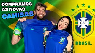 RESENHA DA CAMISA DA SELEÇÃO BRASILEIRA 2022  copa do mundo  camisa azul [upl. by Sidras]