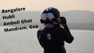 Go Goa Gokarna  Day 2  Hubli  Amboli Ghat  Mandrem Goa  RE Interceptor 650 [upl. by Biancha]