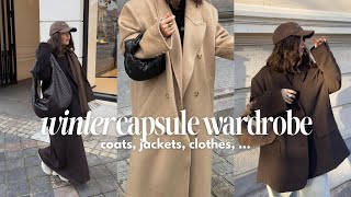 WINTER CAPSULE WARDROBE  mes essentiels mode [upl. by Wilkinson]