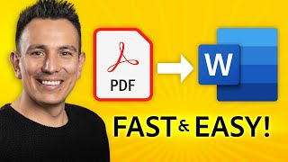 How to Convert PDF to Word Doc for FREE  Adobe Express [upl. by Akirdnas113]