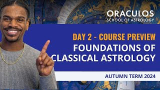 Foundations of Classical Astrology Course DAY 2 w Astrologer Mychal A Bryan [upl. by Nims]