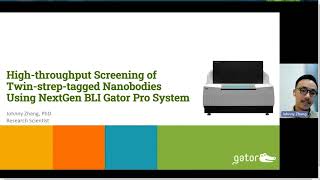 Highthroughput screening of TwinStreptagged nanobodies using NextGen BLI Gator Pro System [upl. by Benedikt]