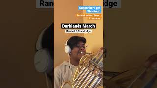 Darklands March Randall D Standridge brass band frenchhorn [upl. by Dredi269]