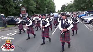 Clontibret Pipe Band  Ballyrea Boyne Defenders FB Parade 2024 [upl. by Boor807]