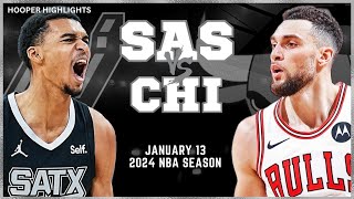 San Antonio Spurs vs Chicago Bulls Full Game Highlights  Jan 13  2024 NBA Season [upl. by Creamer929]