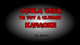 Cuitla vega  Te voy a olvidar Karaoke [upl. by Eixela]