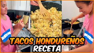 Tacos Hondureños 🌮🇭🇳 Recetas a mi estilo 😂🤭 Jenny Claros Vlogs [upl. by Jemmie611]