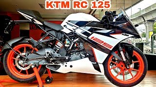 KTM RC 125 White Walkaround MileagePrice [upl. by Strain]