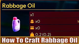 How To Craft Rabbage Oil  Lightyear Frontier [upl. by Gilman224]