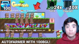 PRO AUTOFARMER WITH 100BGL  10 MAGPLANT  24 GAIA  Growtopia [upl. by Alodie]