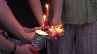 Candlelight vigil in Canada for train victims [upl. by Elreath]