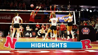 Nebraska at Rutgers  Highlights  Big Ten Volleyball  Nov 4 2023 [upl. by Cha]