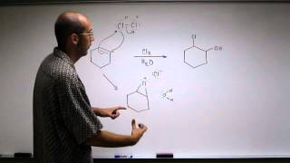 Halohydrin Formation  Addition of Cl2H2O to an Alkene 001 [upl. by Ennovihs]