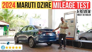 2024 New Maruti Dzire Mileage Test amp Review  लाइन लगेगी इसको ख़रीदने के लिए 🔥 [upl. by Delcine849]