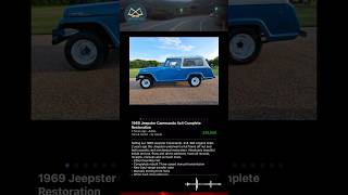 1969 Jeepster Cammando 4x4 CompleteRestoration Sept 4 2024 Craigslist [upl. by Alleram19]